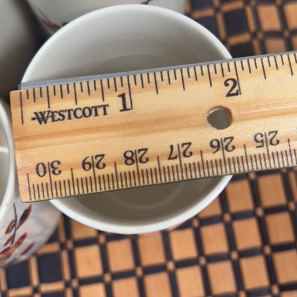 Vintage Asian Cherry Blossom Japanese Small Teapot with 4 Teacups Porcelain - Picture 10 of 16